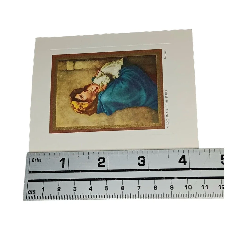 VTG Madonna Of The Street Small Notecards With Envelopes By Alfred Mainzer 4.25